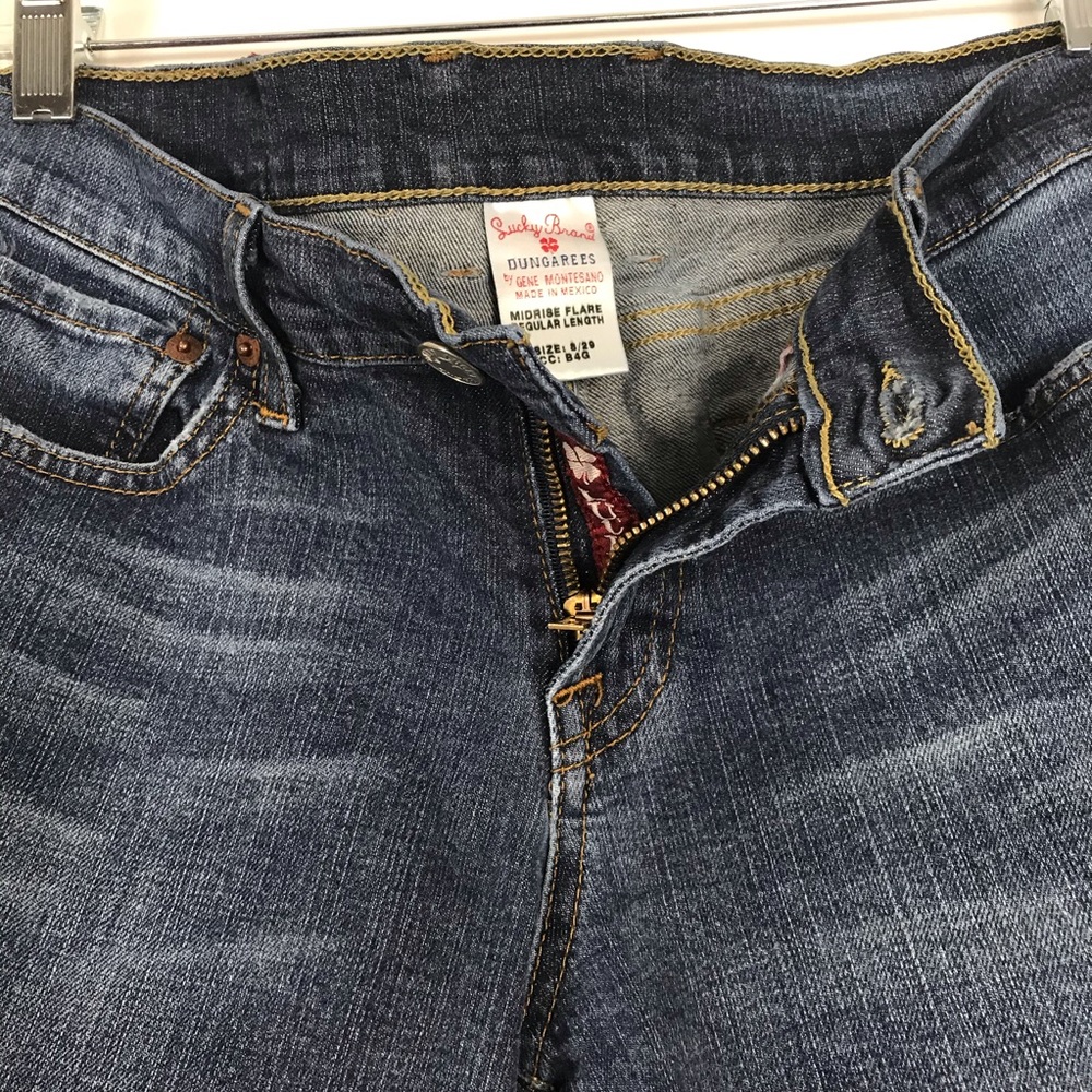 Lucky Brand Dungarees Midrise Flare Jeans - Picture 2 of 7